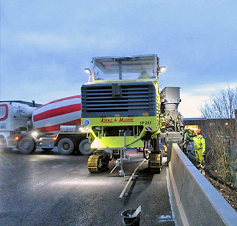 Betongrekkverk og midtdeler 2