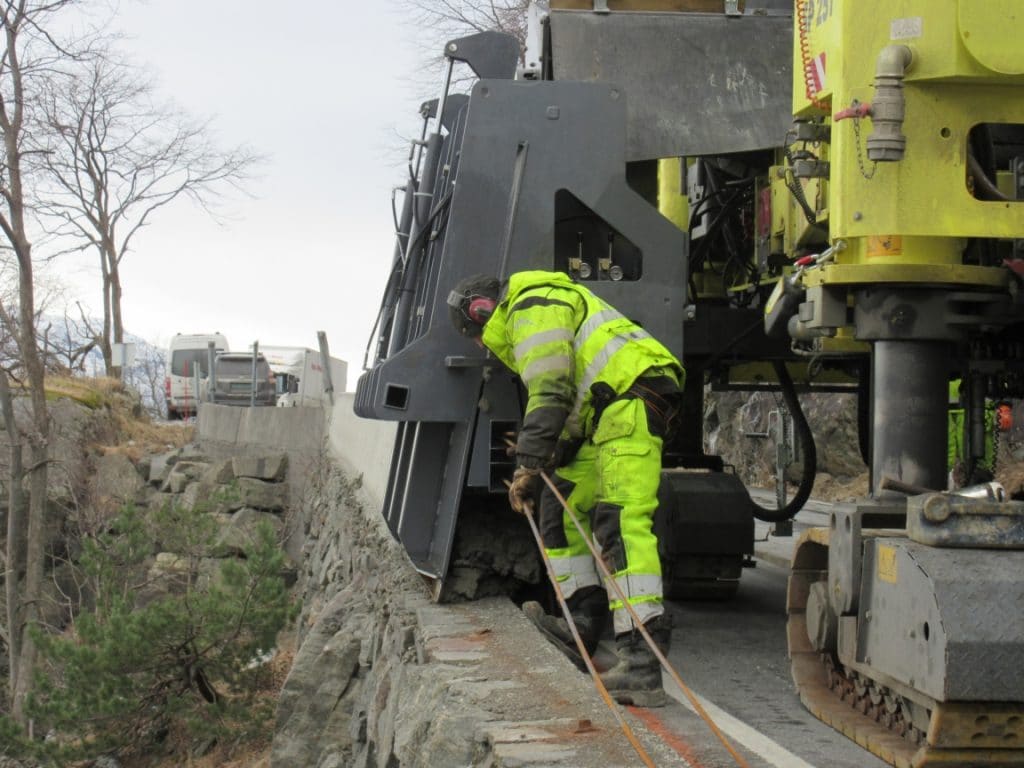 Betongrekkverk ny over gammel