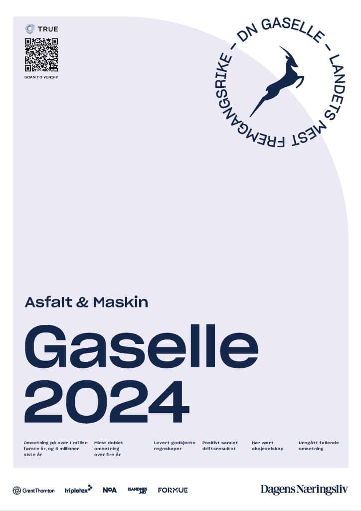 Gaselle bedrift 2024