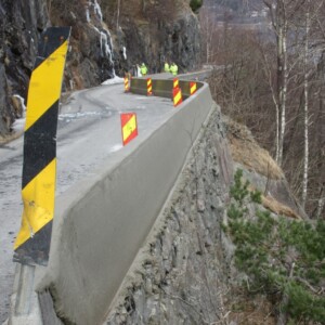 Betongrekkverk ny over gammel